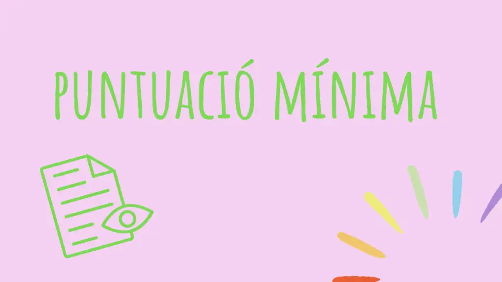 Puntuació mínima