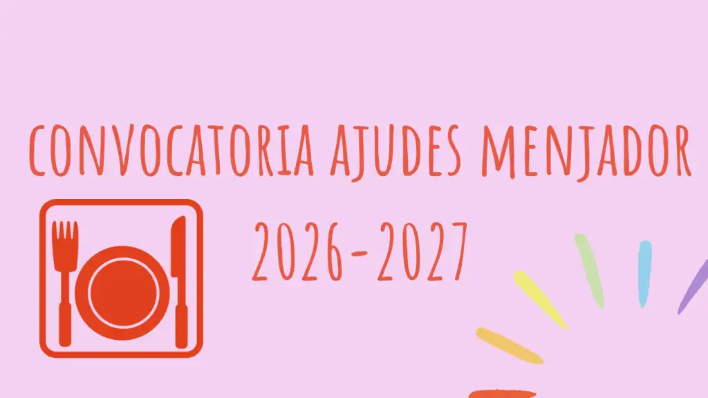 Convocatoria ajudes menjador 2026-2027