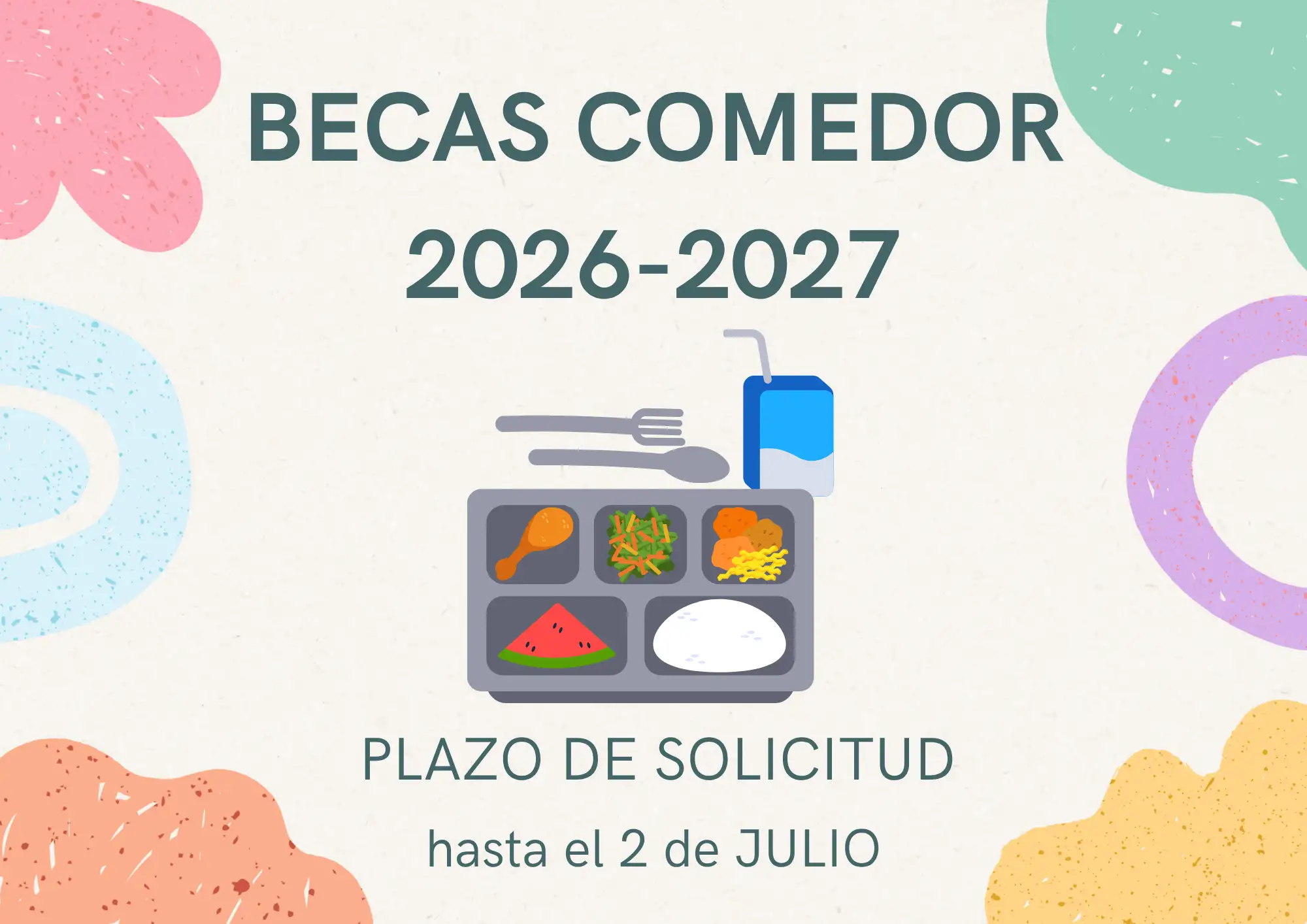 Becas comedor escolar