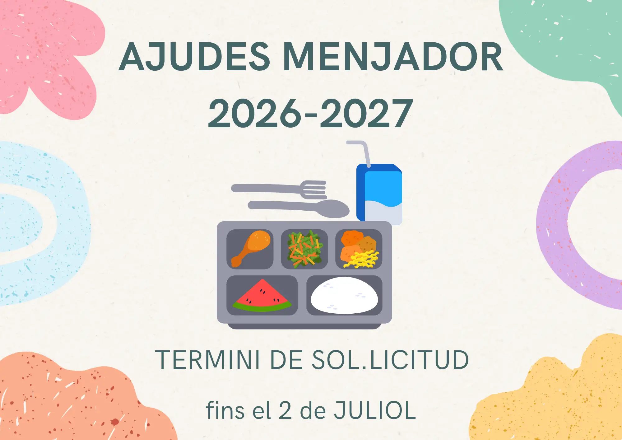 Beques menjador escolar