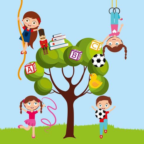 kids-playing-in-park-cartoon-vector