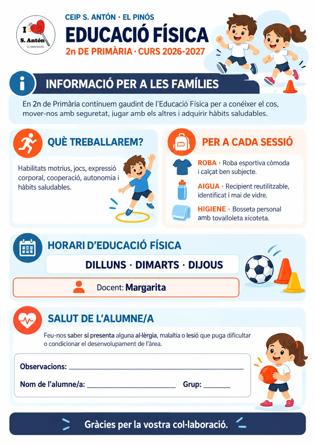 EF Notes Informatives Cursos Primària
