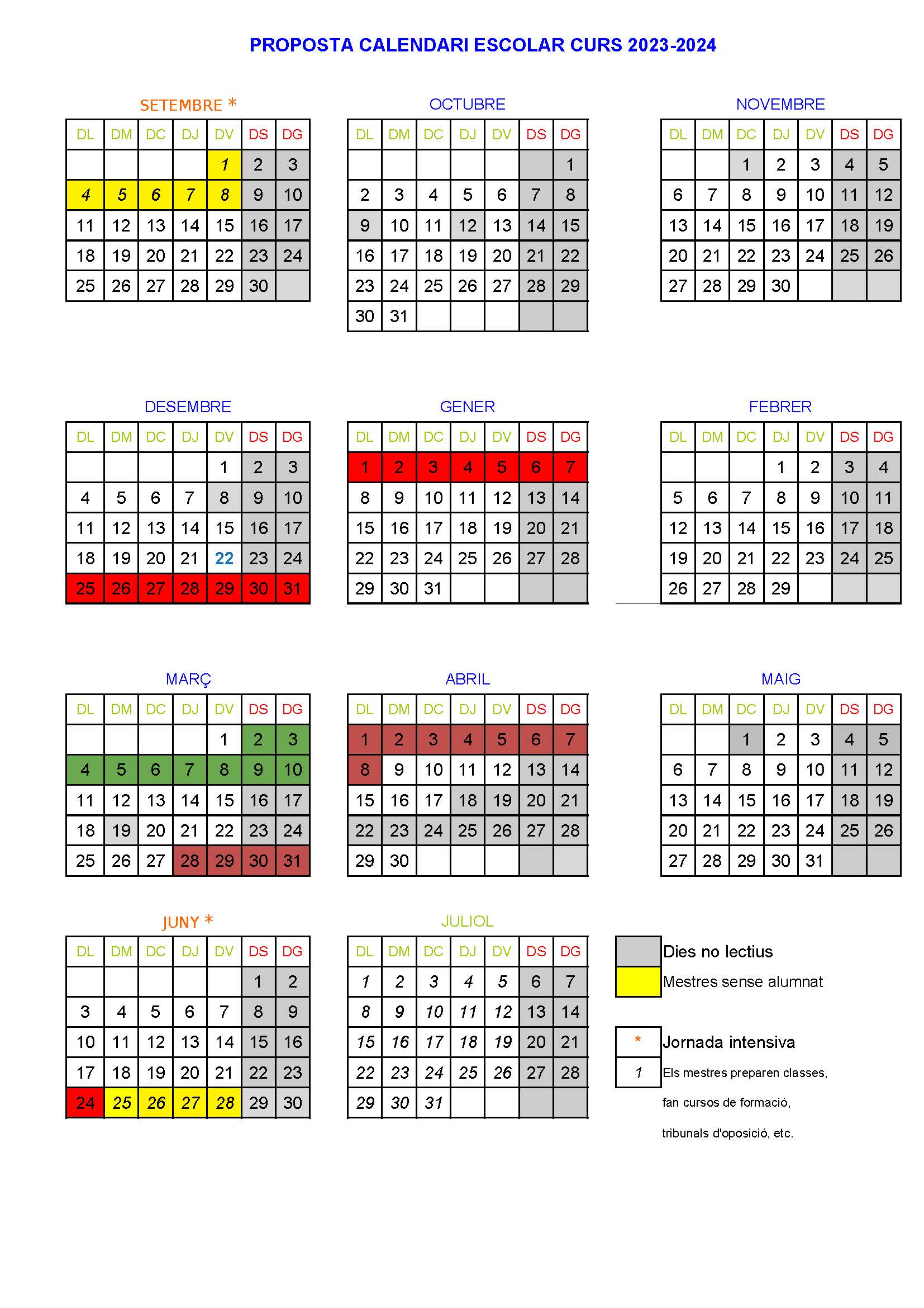 Calendari escolar 23-24 Castelló