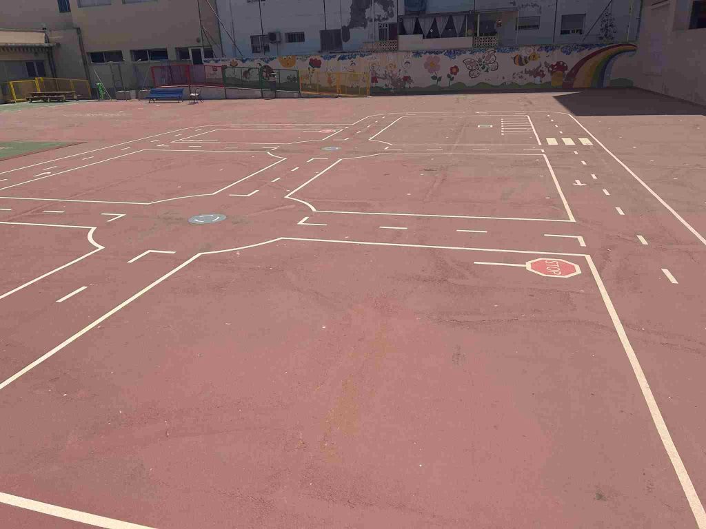 parque de tráfico infantil