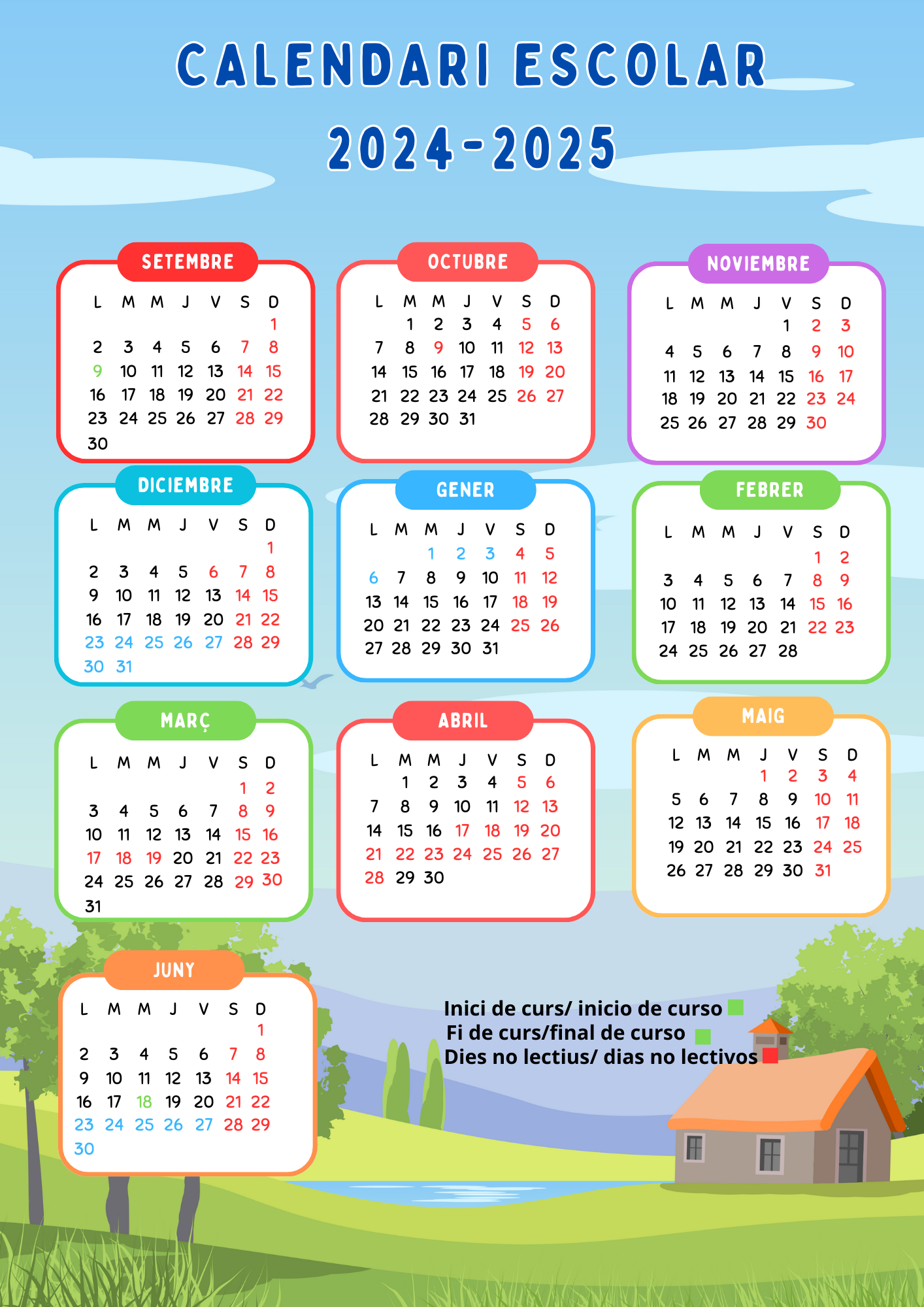 Calendari escolar 24-25