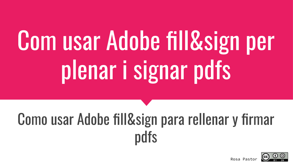 Adobe Fill & sign