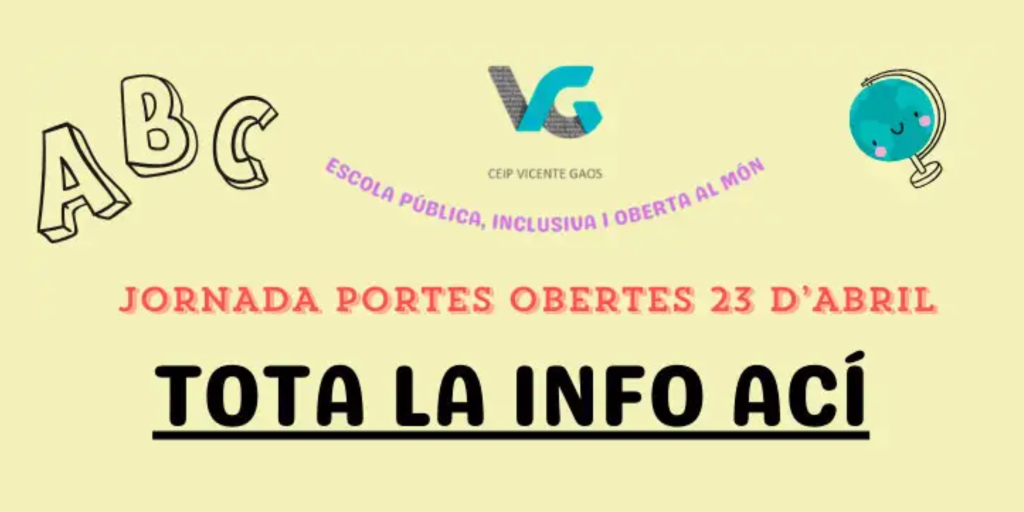 INFO Jornada portes obertes