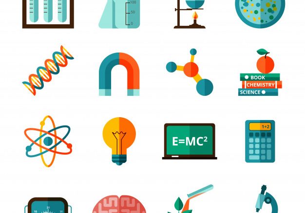 conjunto-iconos-planos-iconos-ciencia_1284-14714