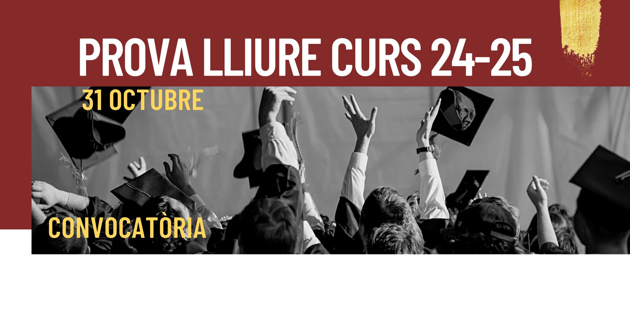 Rojo Blanco Dorado Tradicional Universidad Graduación Aire Libre Banner