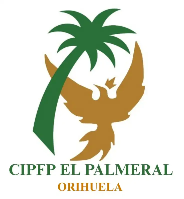 logo CIPFP El Palmeral con ORIHUELA OCRE