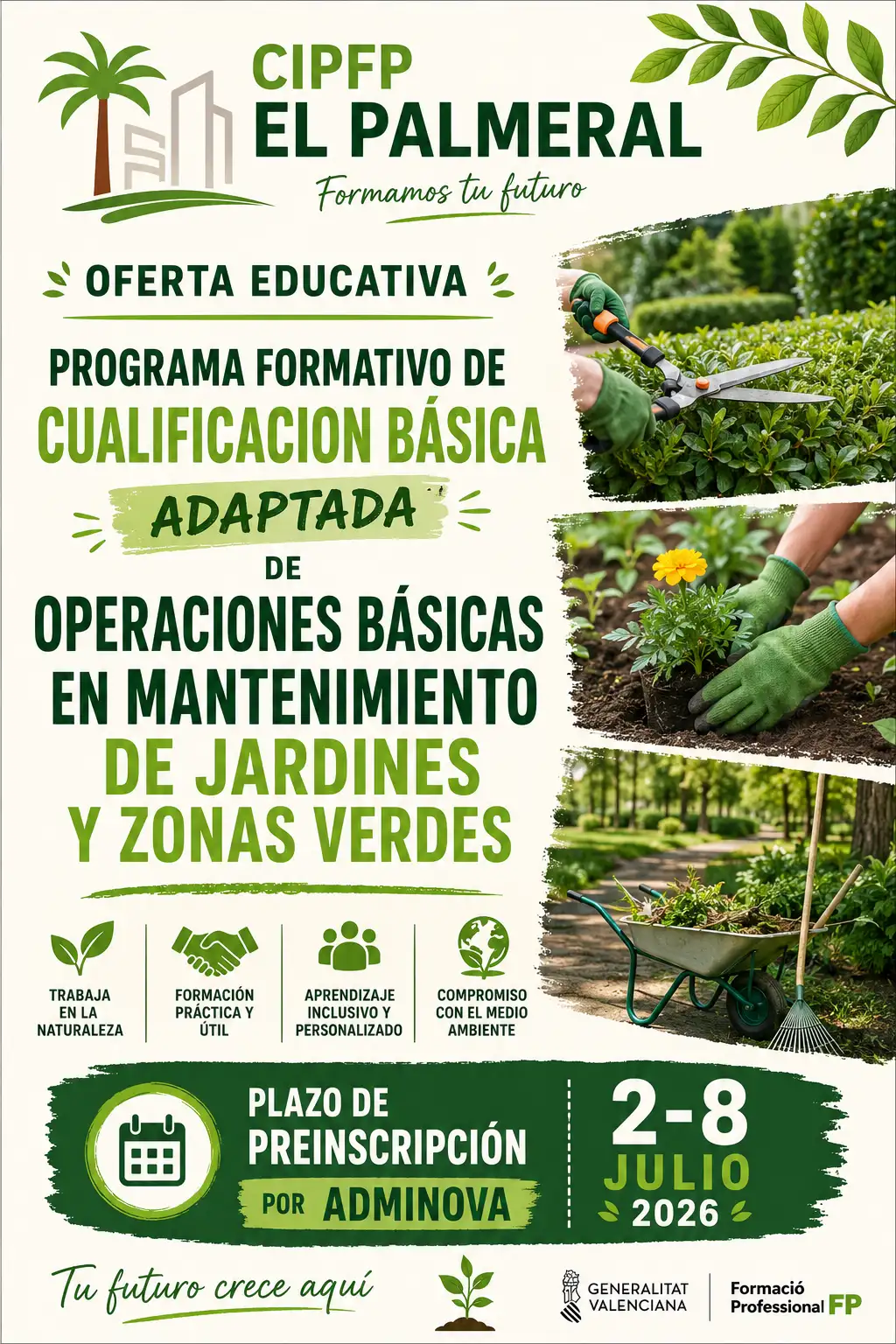 ABIERTO PLAZO PREINSCRIPCIÓN del nuevo PFCB-A para personas con Diversidad Funcional