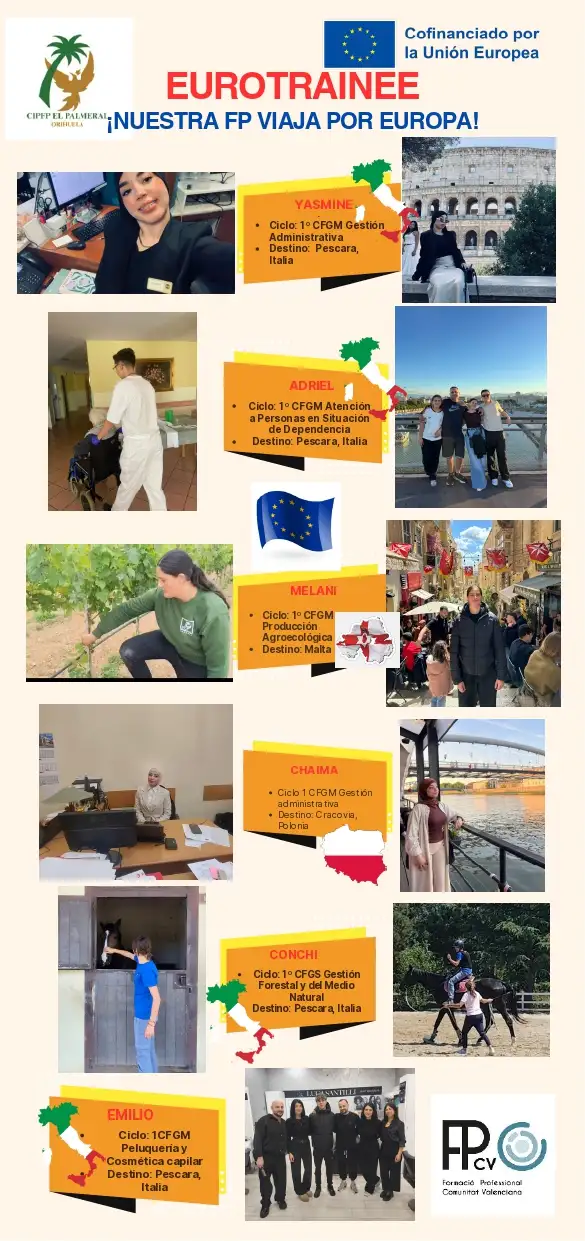 Alumnado Eurotrainee del CIPFP EL PALMERAL