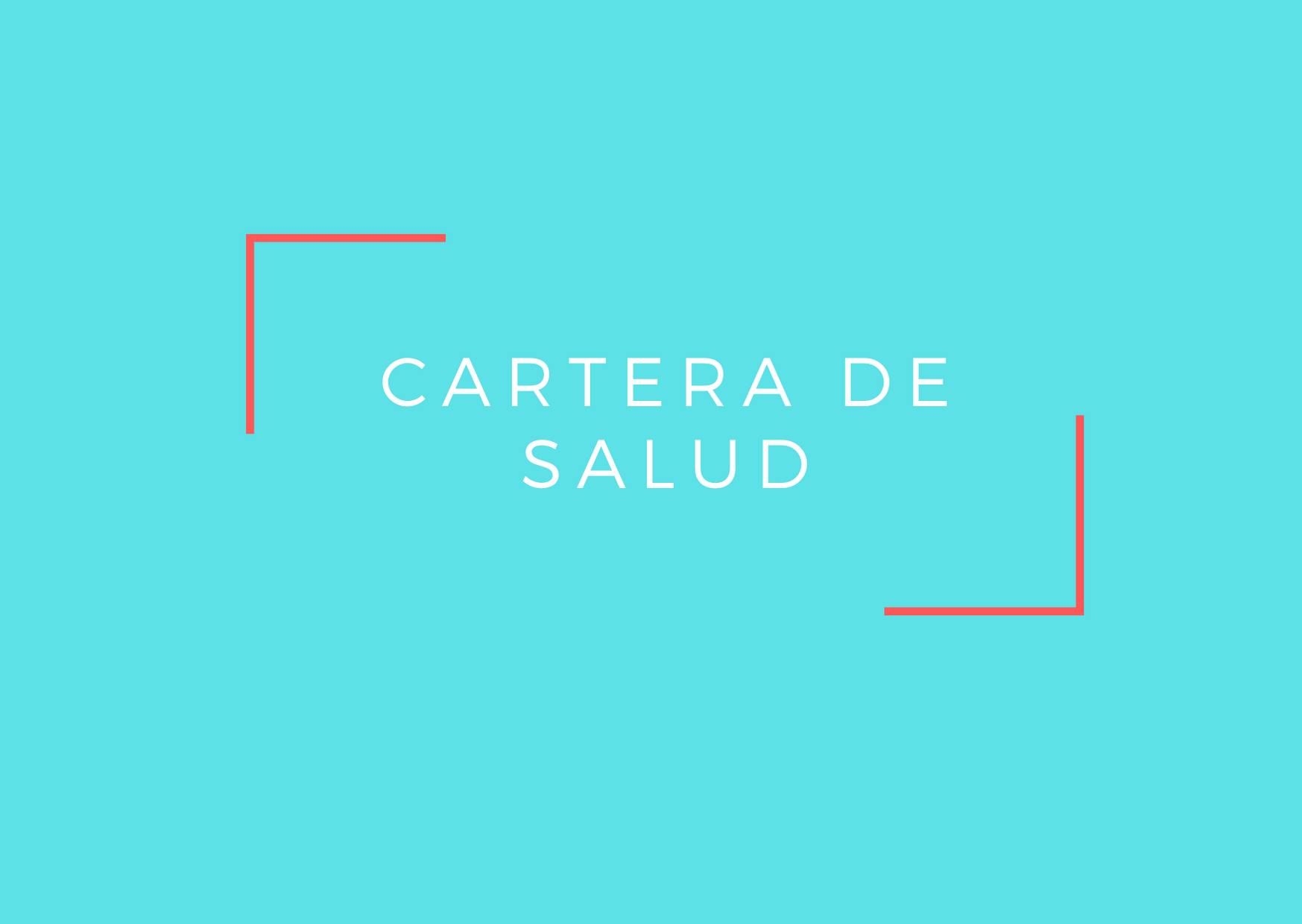 CARTERA DE SALUD