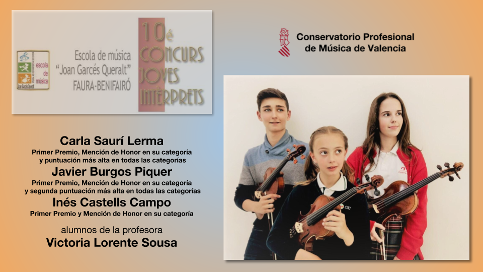 10é Concurs Joves Intérprets de Faura-Benifairó