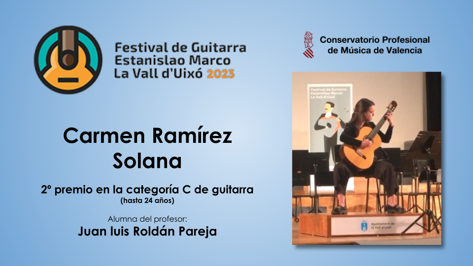 Festival de Guitarra Estanislao Marco de La Vall d`Uixó 2023