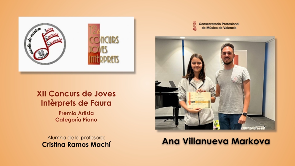 Concurs de Joves Intèrprets de Faura- A. Villanueva