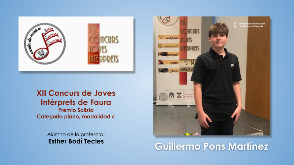 XII Concurs de Joves Intèrprets de Faura G. Pons