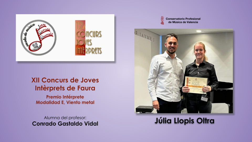 XXII Concurs de Joves Intèrprets de Faura- Júlia Llopis Oltra
