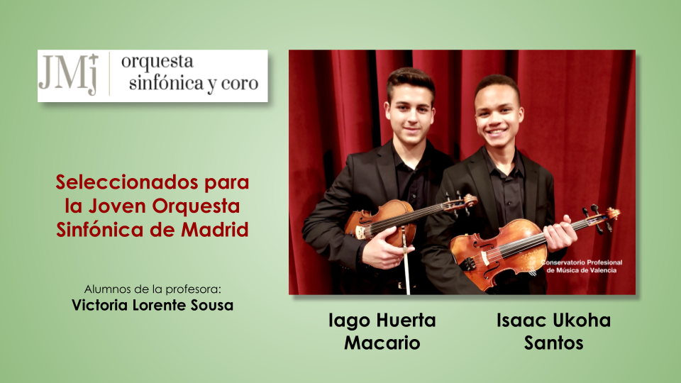 Joven Orquesta Sinfónica de Madrid, Isaac y Iago