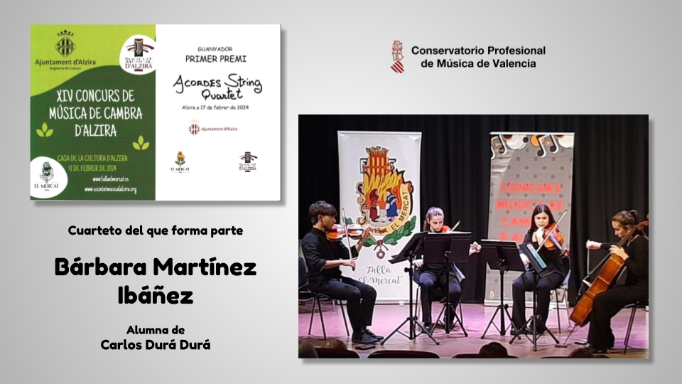 XIV Edició del Concurs de Música de Cambra d'Alzira