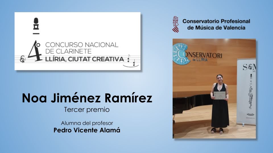 IV Concurso Nacional de Clarinete Lliria- Noa Jiménez Ramírez