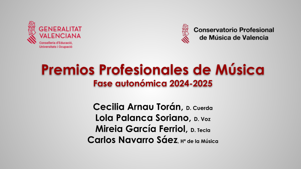 Premios Autonómicos de la Generalitat Valenciana 2025