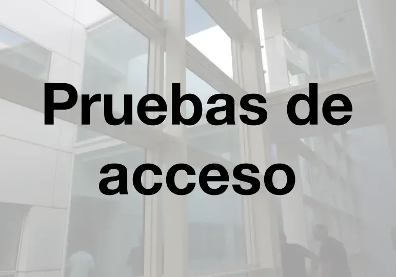 Pruebas de acceso