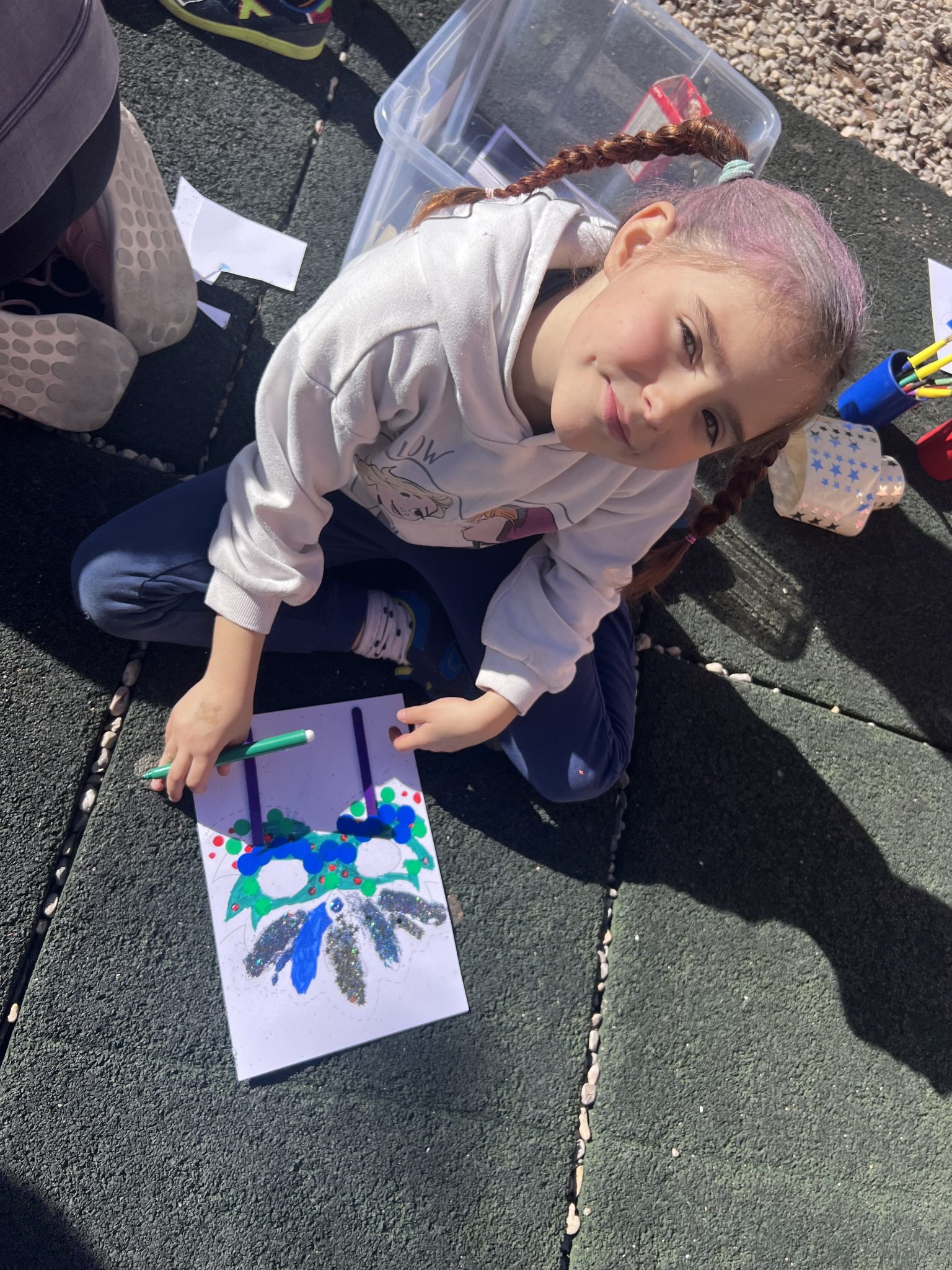 TALLER DE CARNAVAL EN EL PATIO