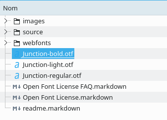 Instal·lar font. Extracció de l'arxiu comprimit