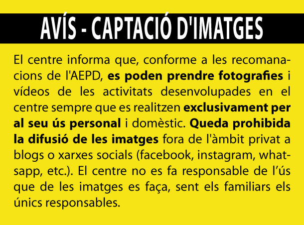 avís captació d'imatges