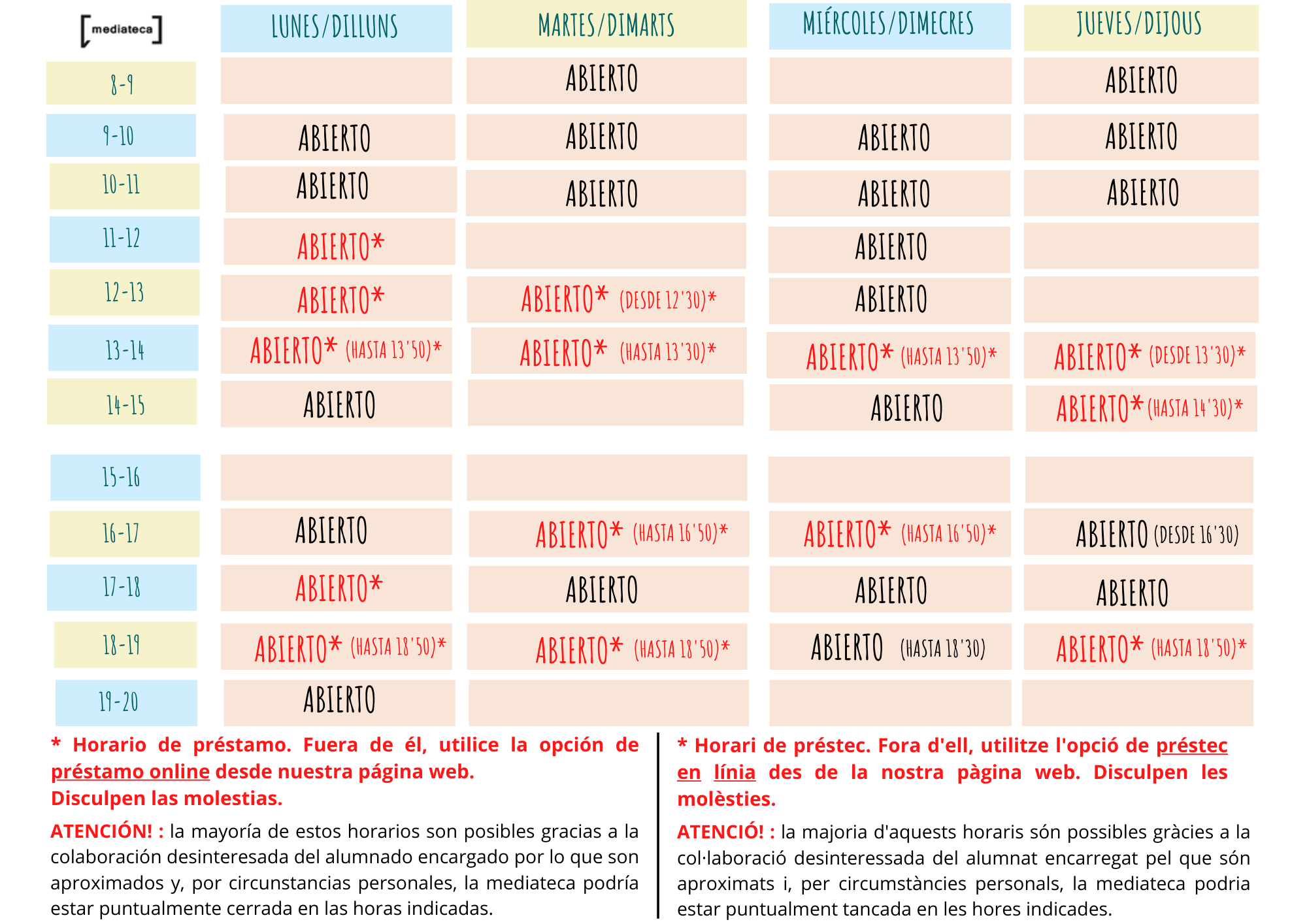 Horario mediateca y socialización_2425 v2 (A4 (horizontal))