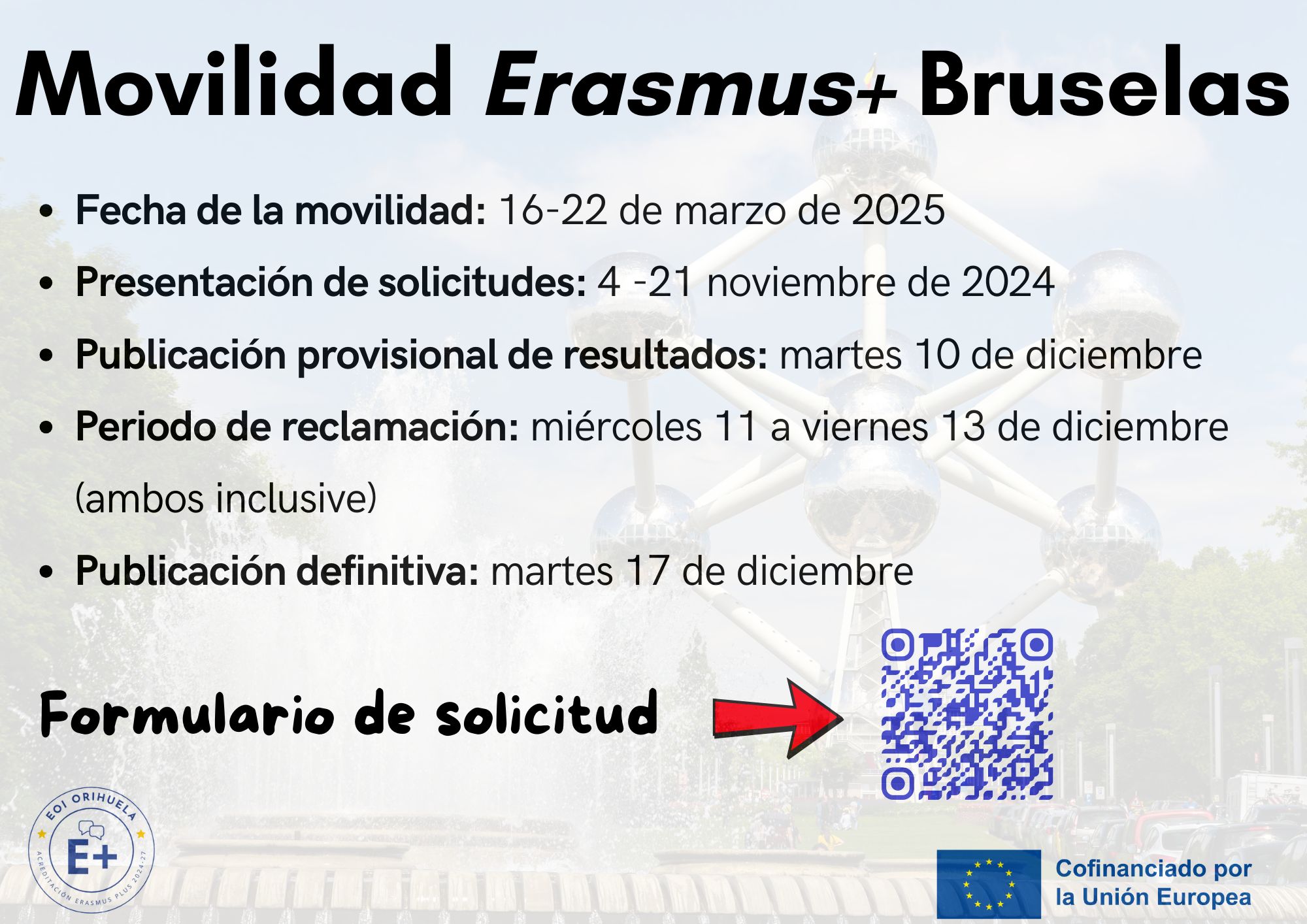 Movilidad erasmus Bruselas 2024-2025