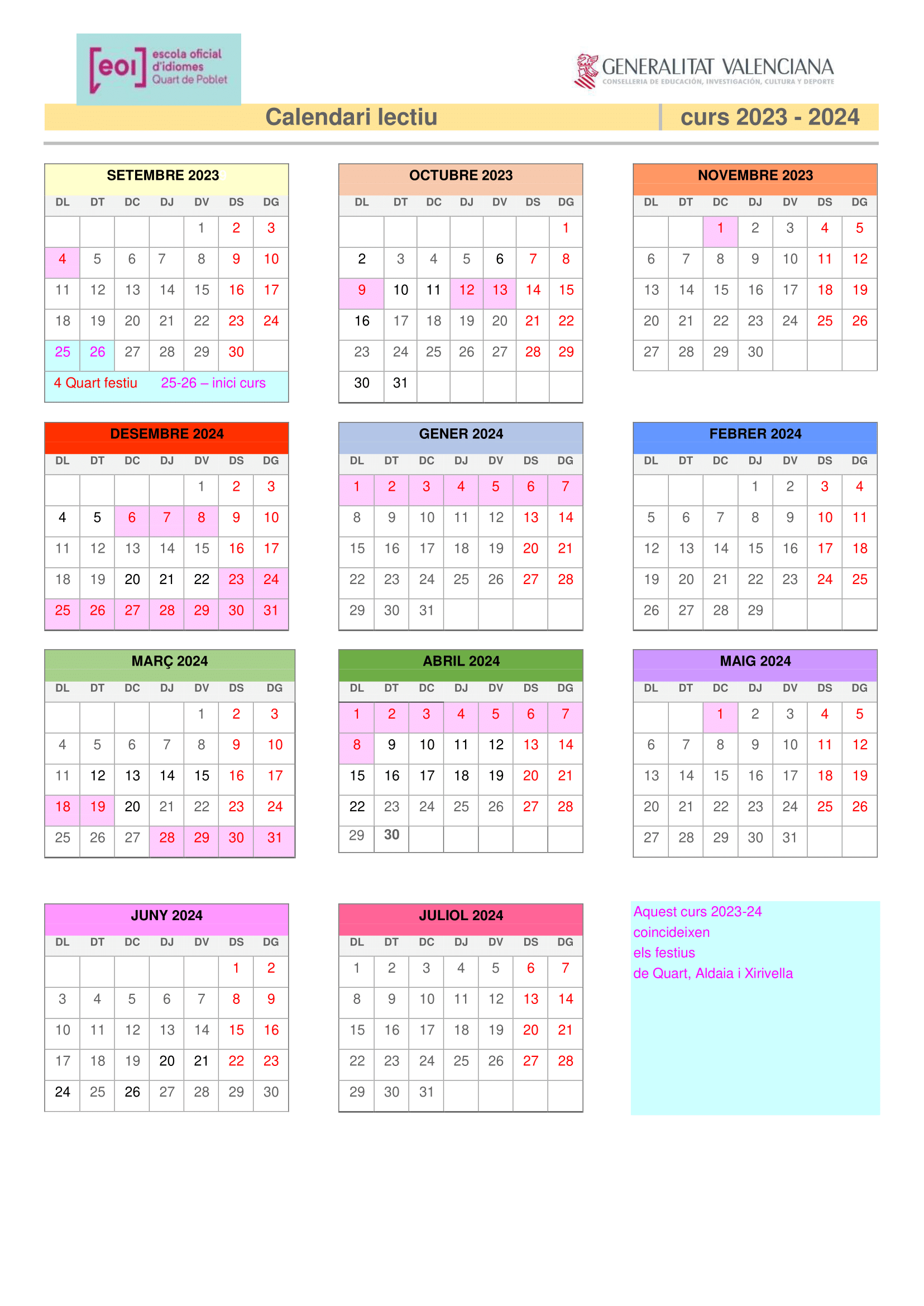Calendari EOI Quart_2023-24