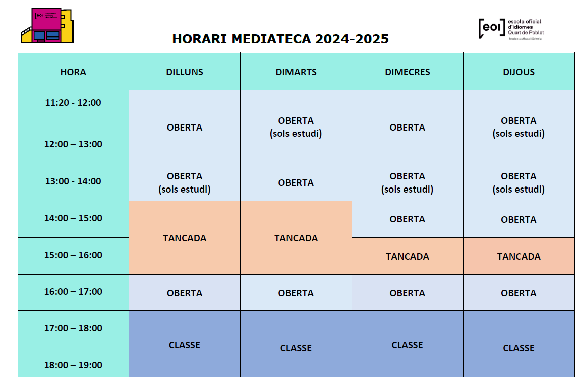 Horari mediateca val