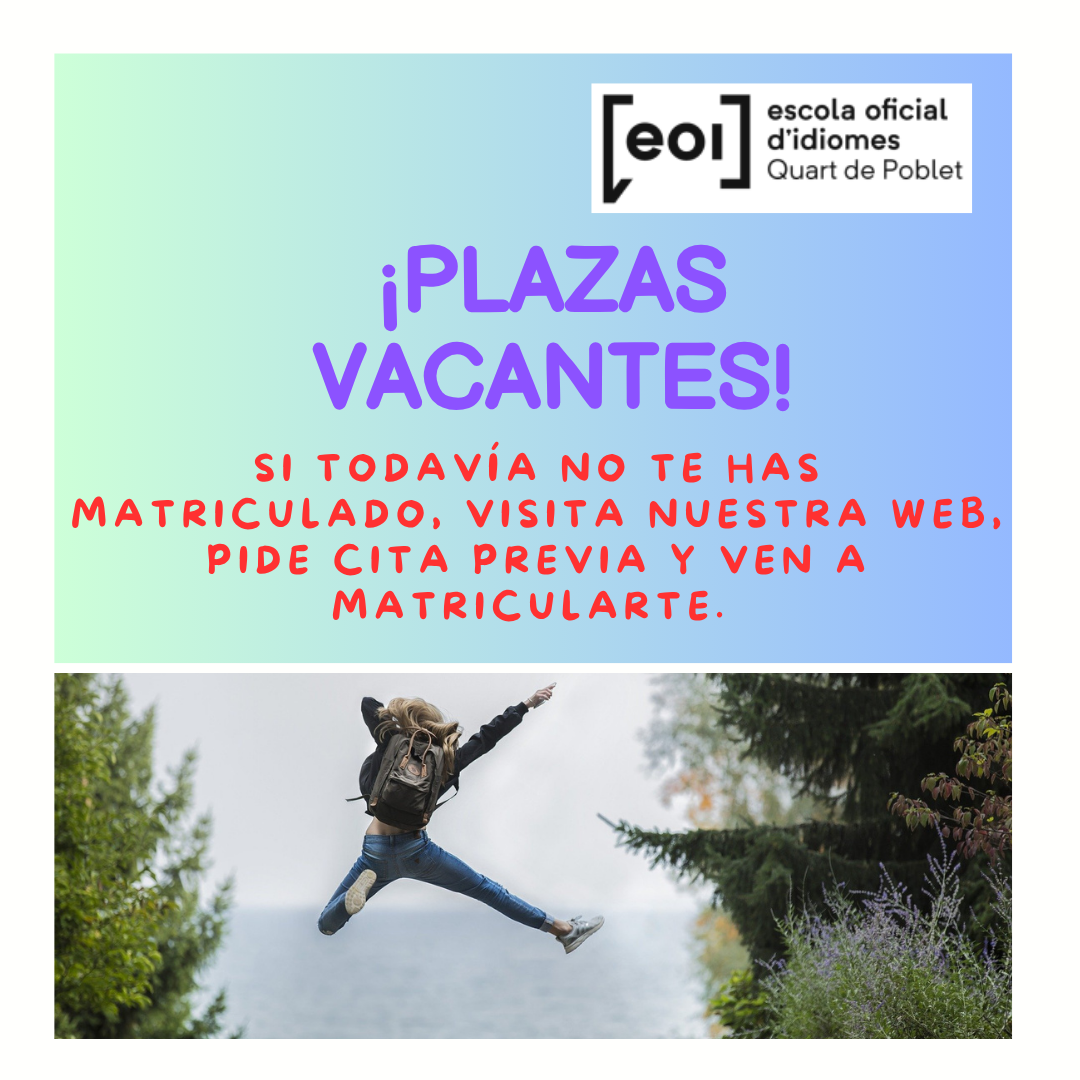 plazas vacantes cast