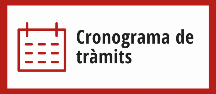 Cronograma tràmits