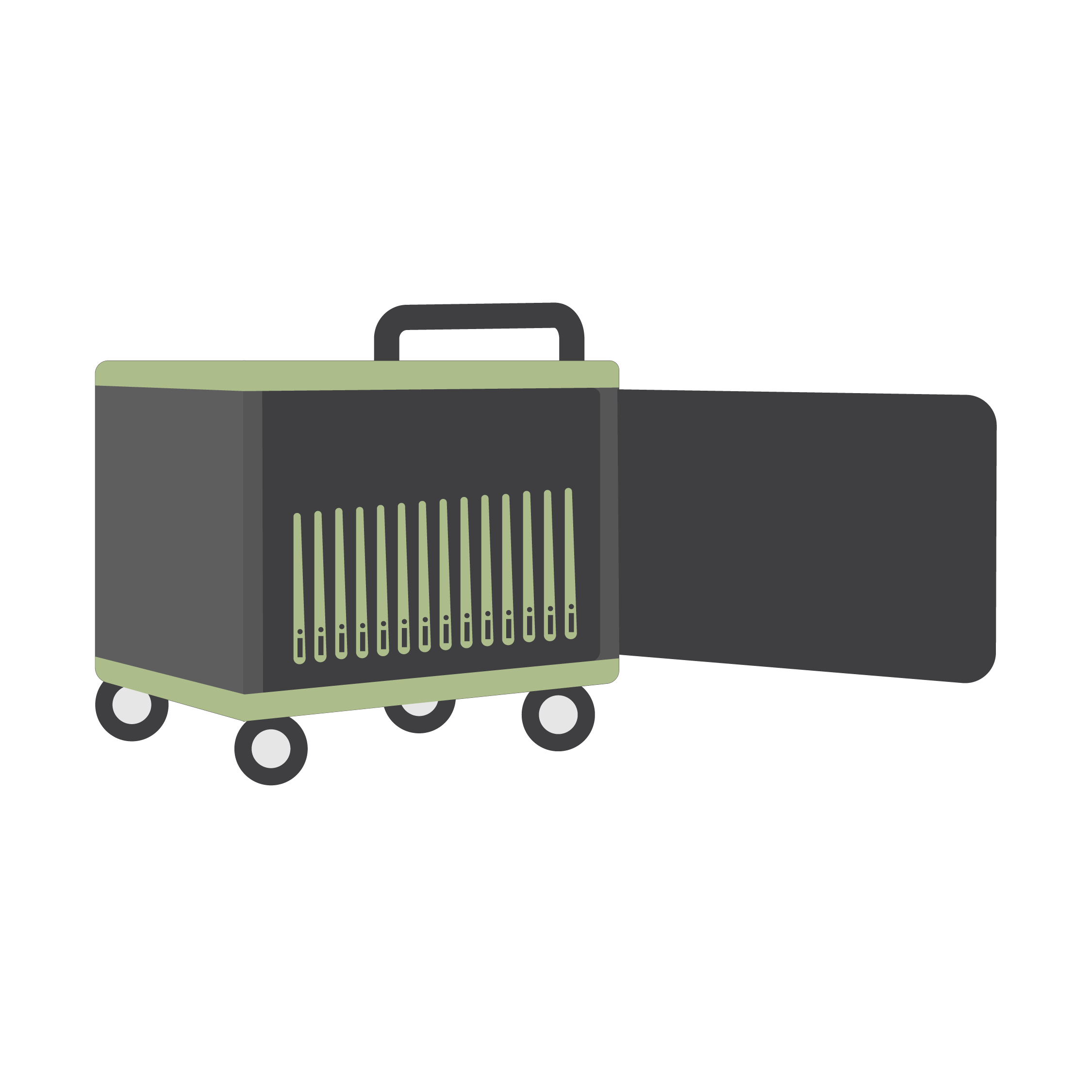 Ilustración de un carro de carga.