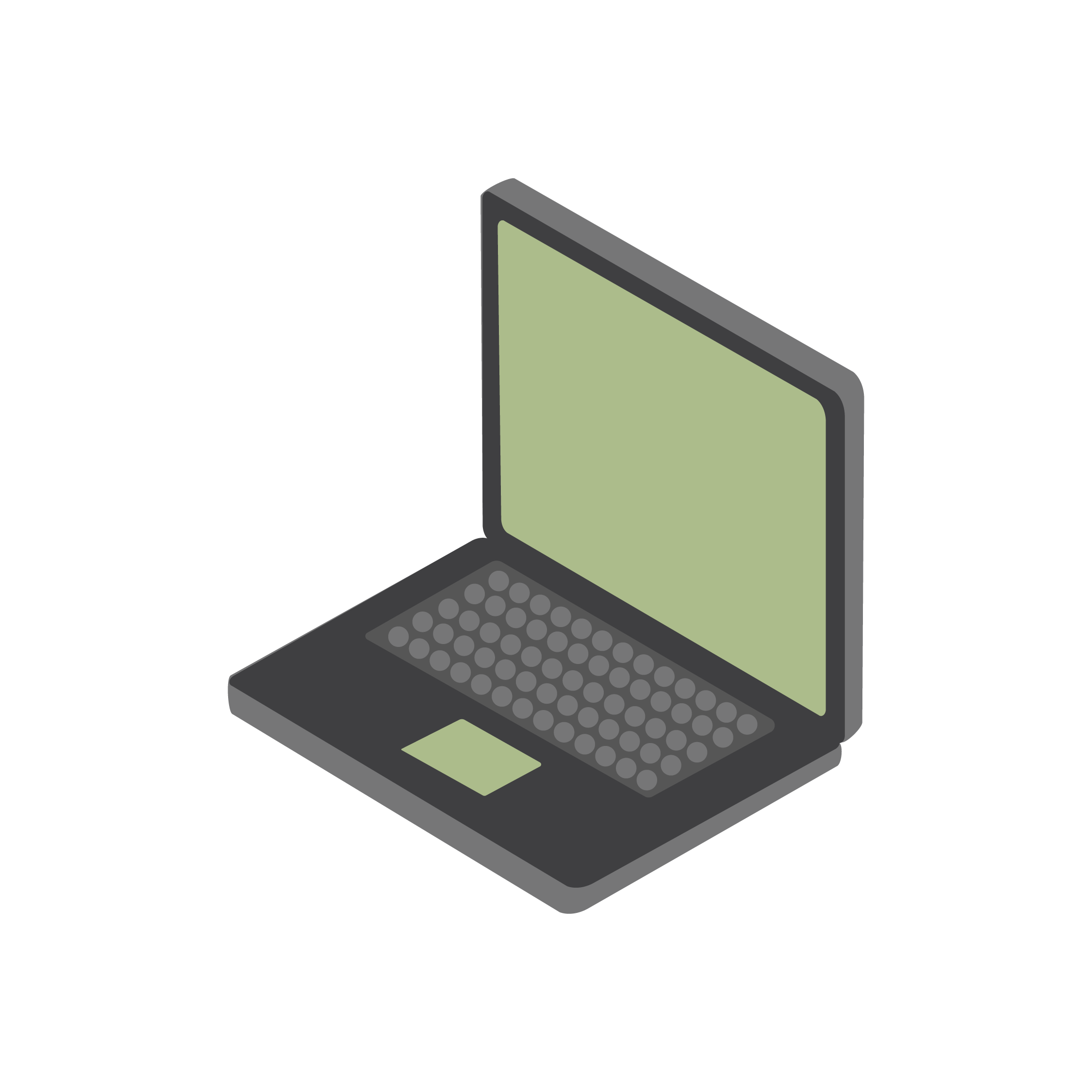 Ilustración de un ordenador portátil.