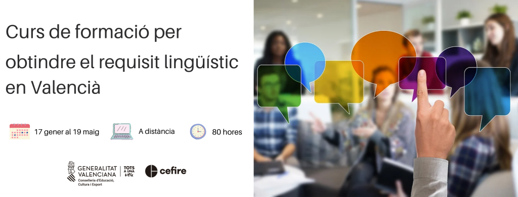 BANNER Curs Obtindre el requisit lingüistic en Valencià 2