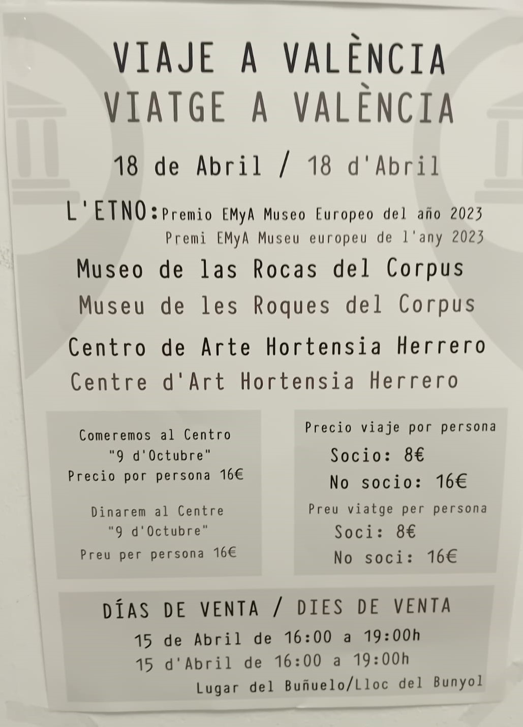 viaje Valencia