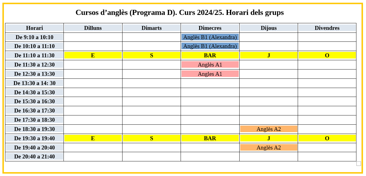 Anglés horari 24-25