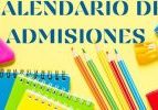 CALENDARIO DE ADMISIONES