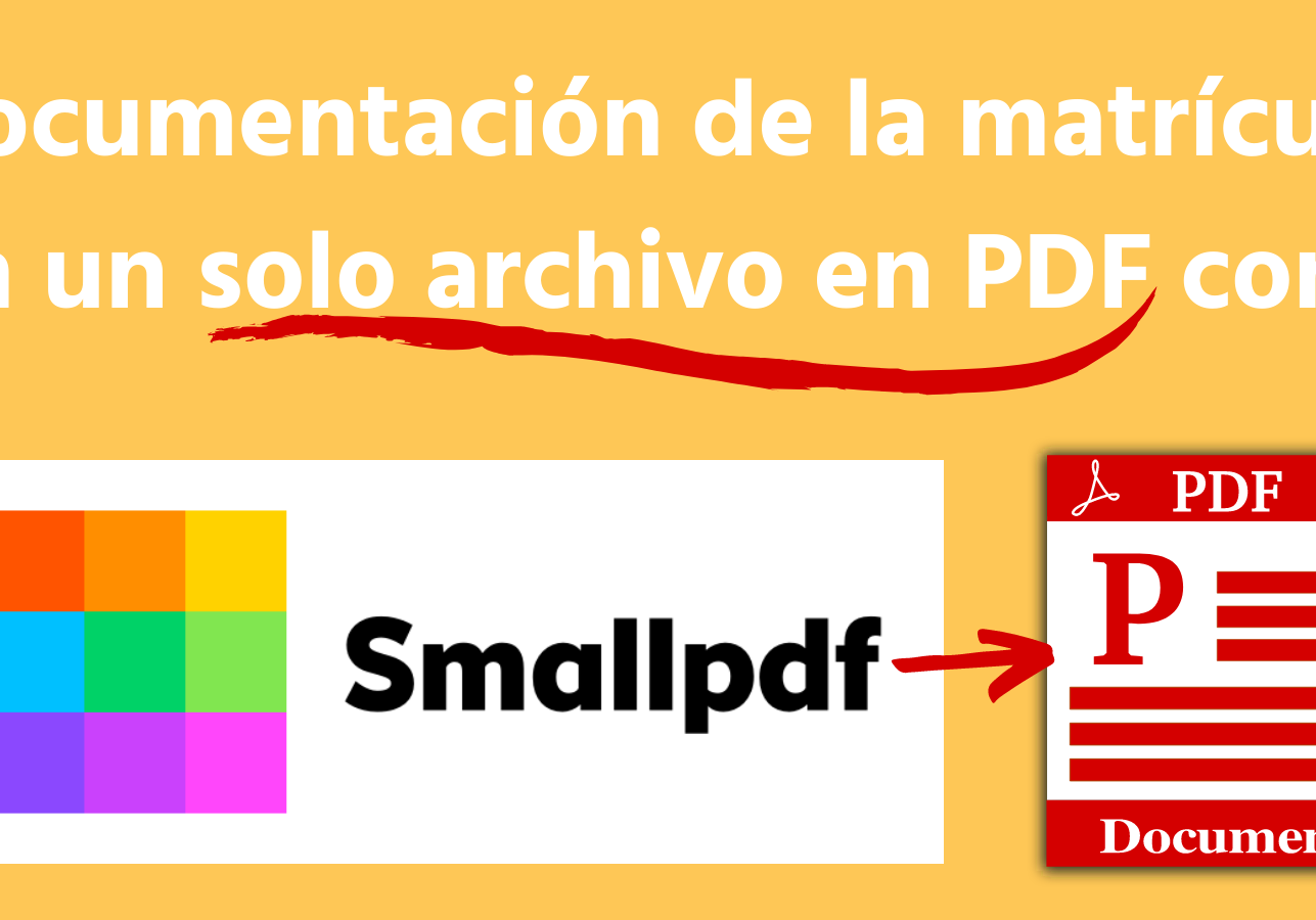 Documentación de la matrícula en un solo archivo en PDF