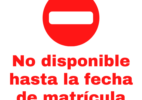 No disponible matrícula
