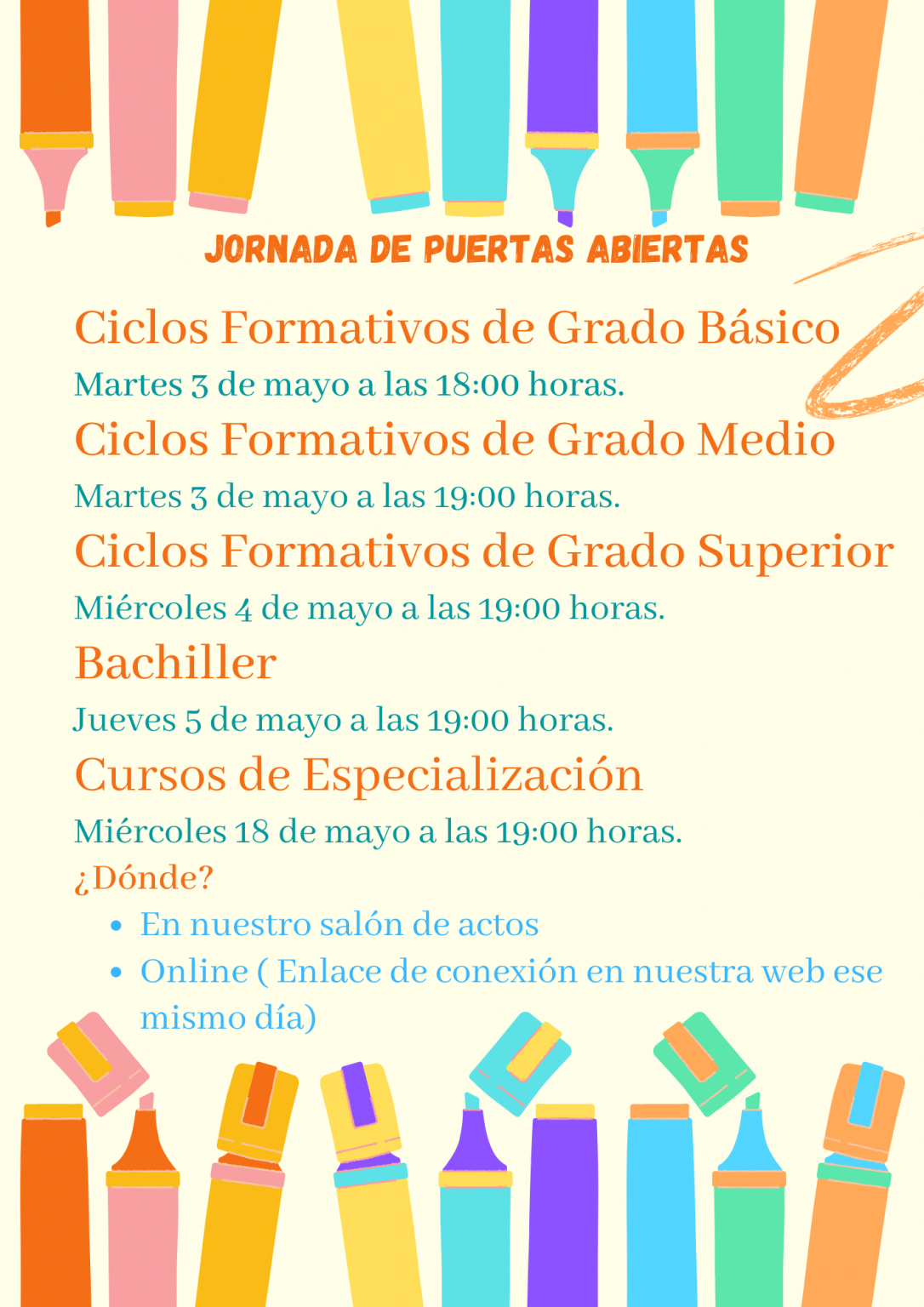 Jornadas De Puertas Abiertas – IES ABASTOS