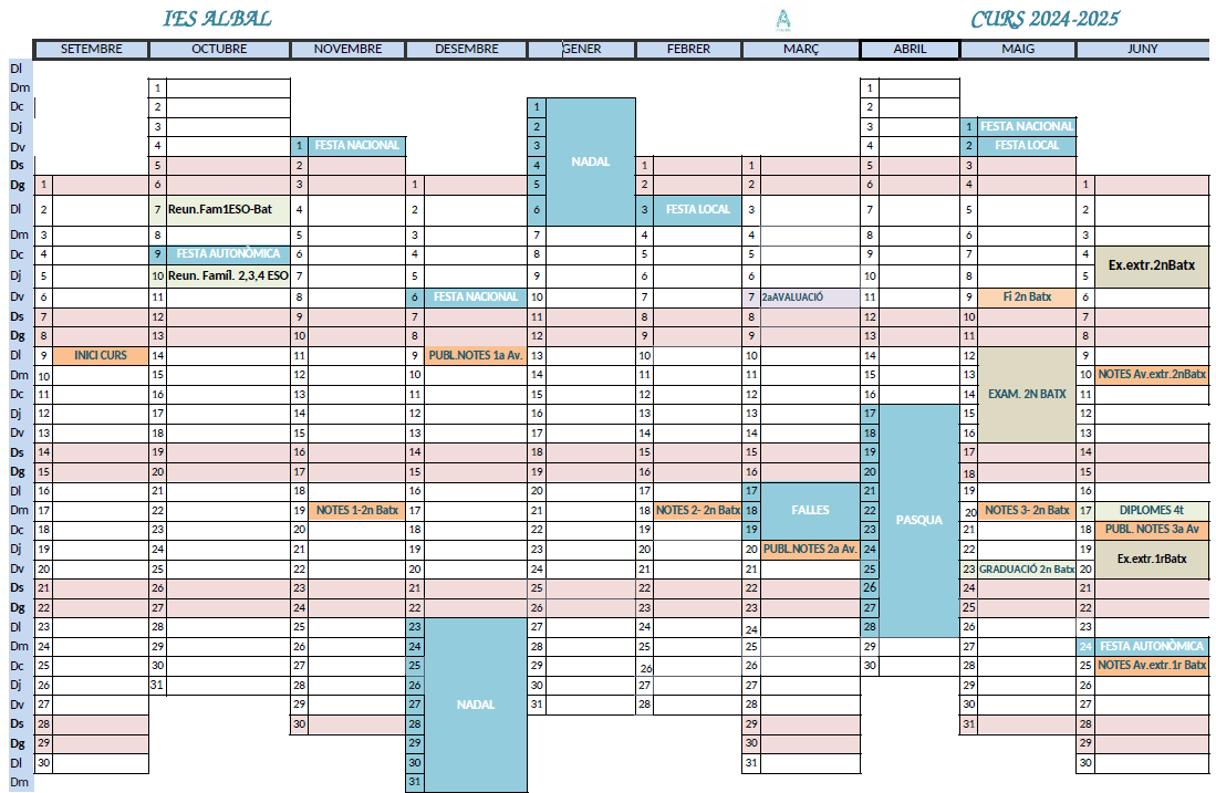 calendari curs 2024-25