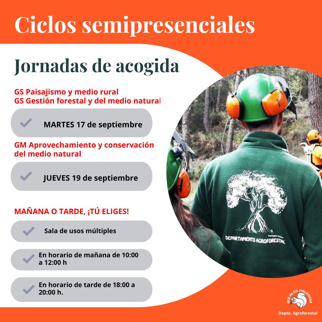 Ciclos semipresenciales jornada de acogida curso 24/25