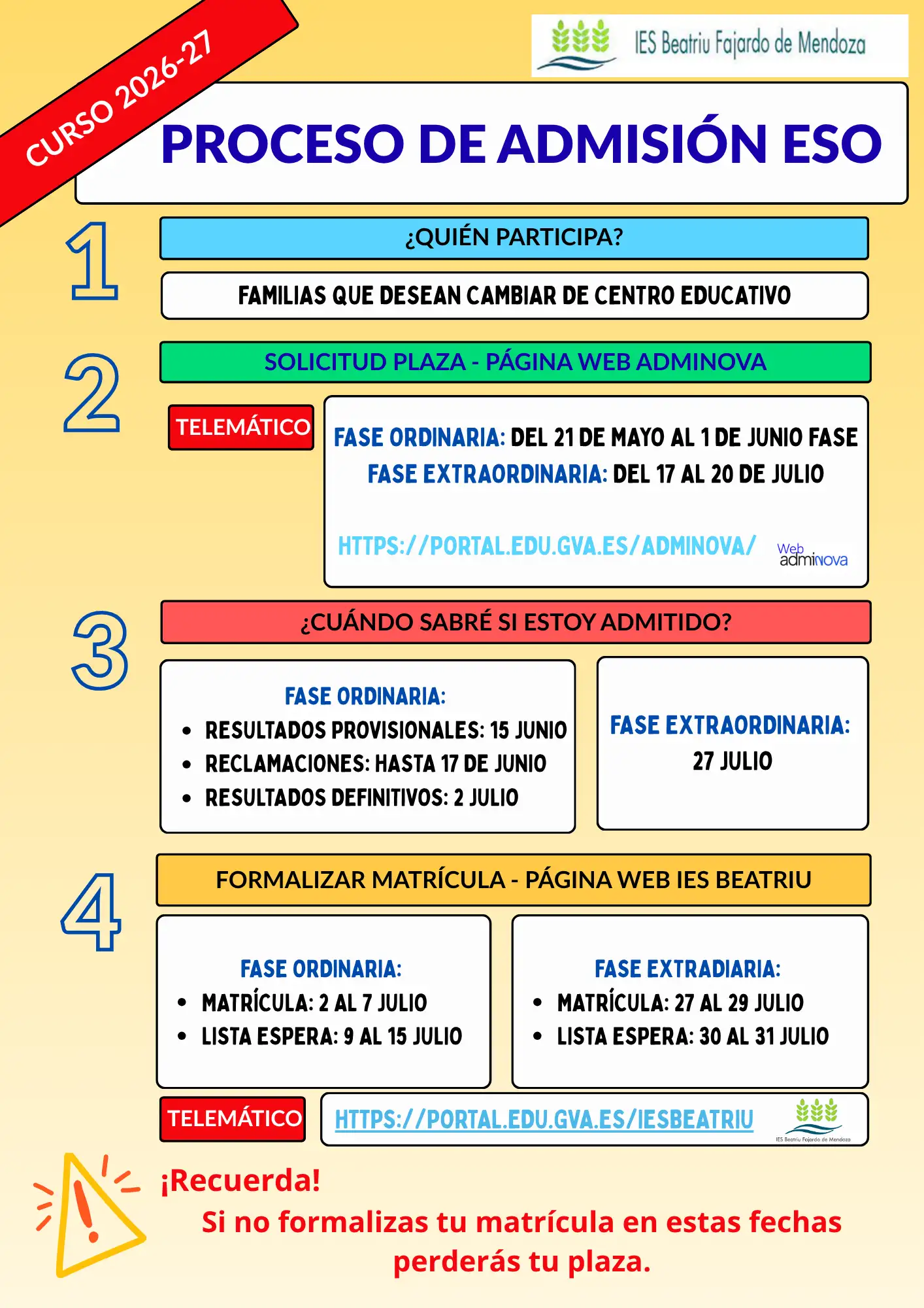ADMISIÓ ESO CAST 26_27