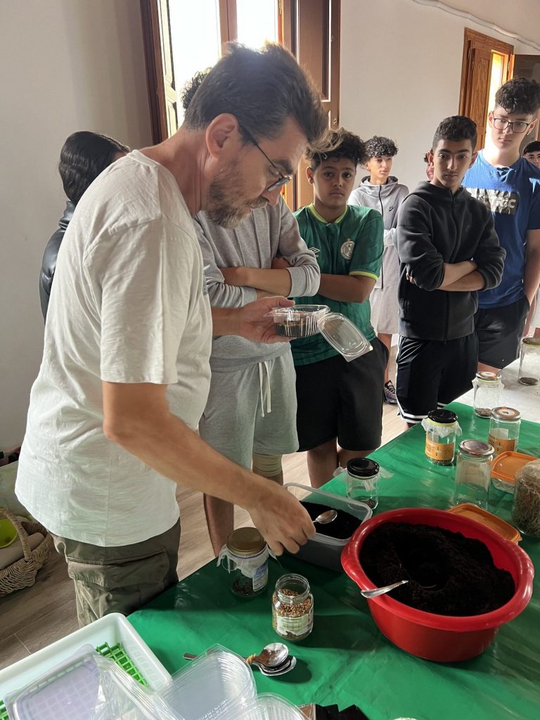 Preparando los alimentos germinados