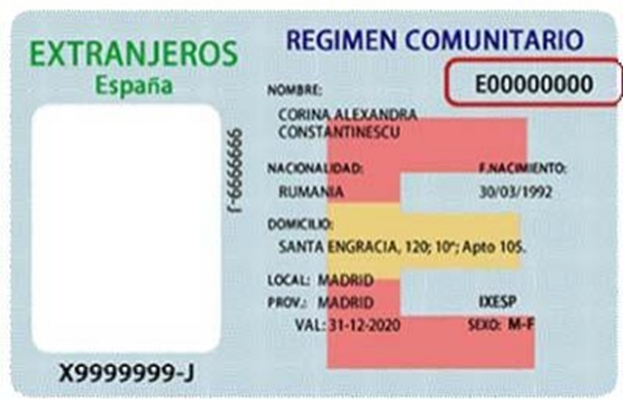 Certificado De Registro De Ciudadano De La Unión Ixesp